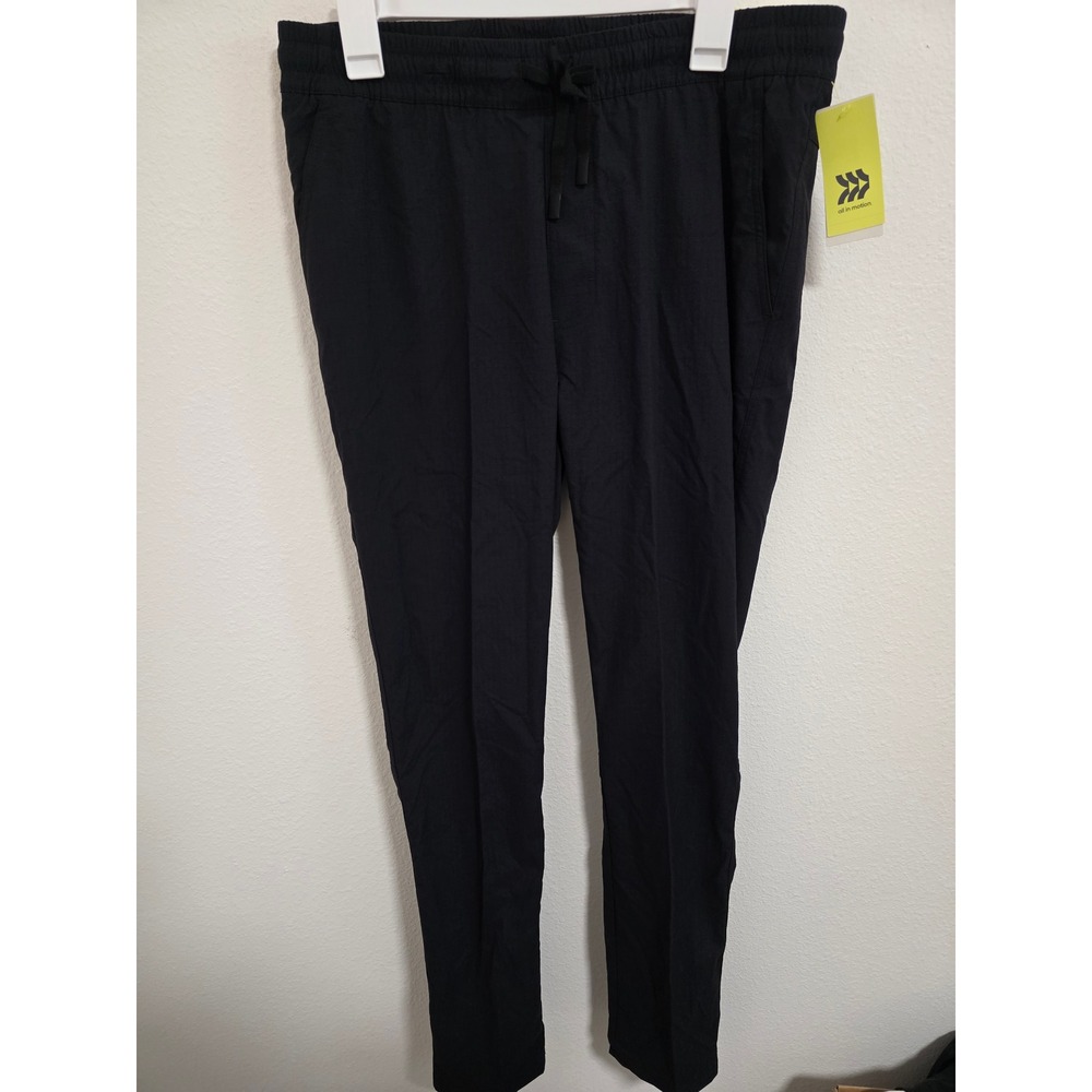 All in Motion Mens Ripstop Pants Black Stretch Quick Dry UPF 50+ Small NEW